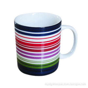 white ceramic mugs with full wrapped decal and OEM accepted